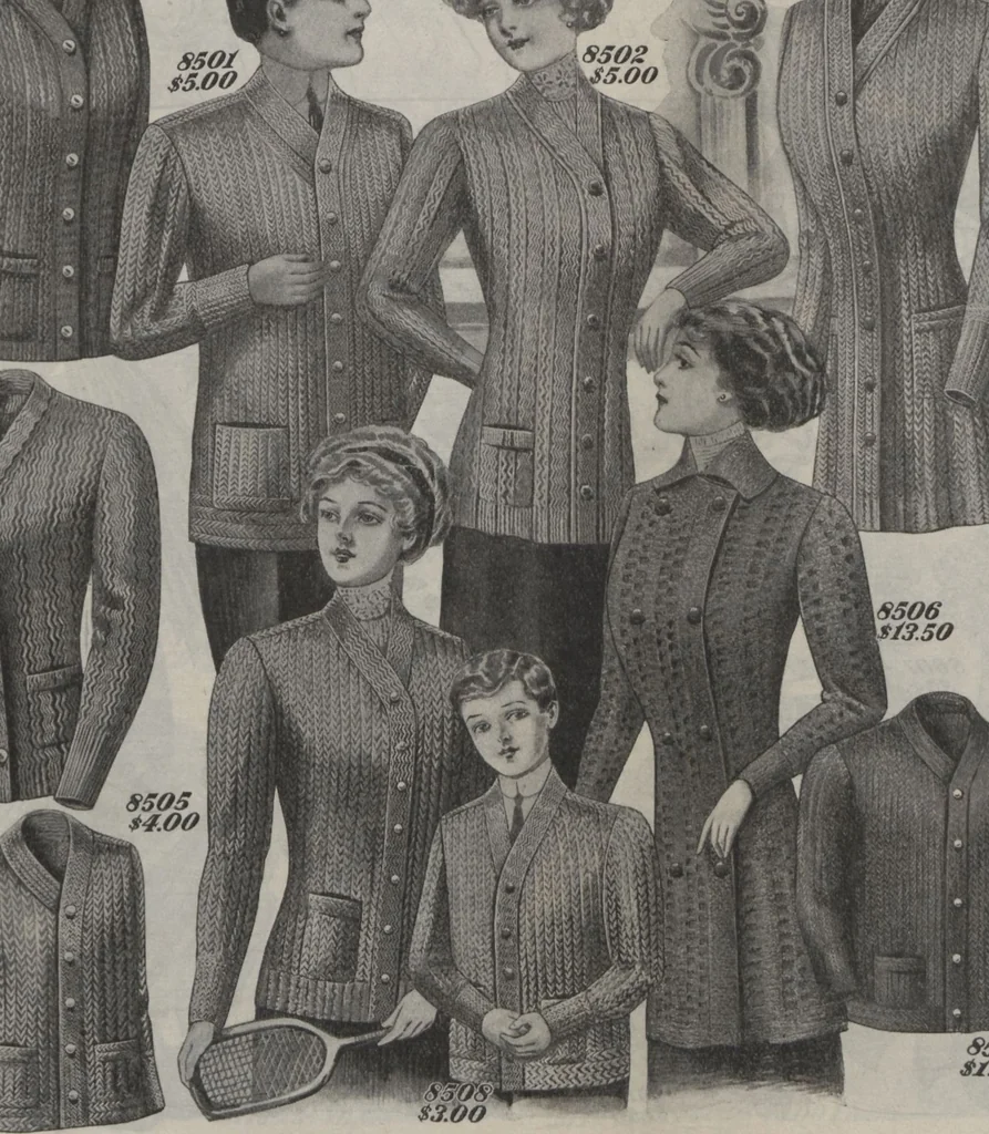 An illustration from The Gimbel book : Paris, London, and American styles, 1910, leaf 73