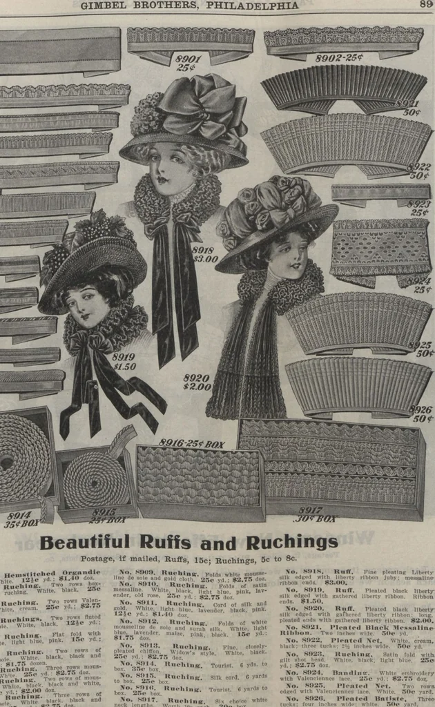 An illustration from The Gimbel book : Paris, London, and American styles, 1910, leaf 77