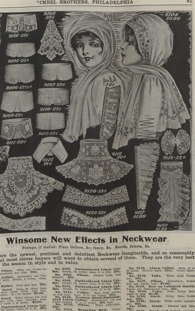 An illustration from The Gimbel book : Paris, London, and American styles, 1910, leaf 79
