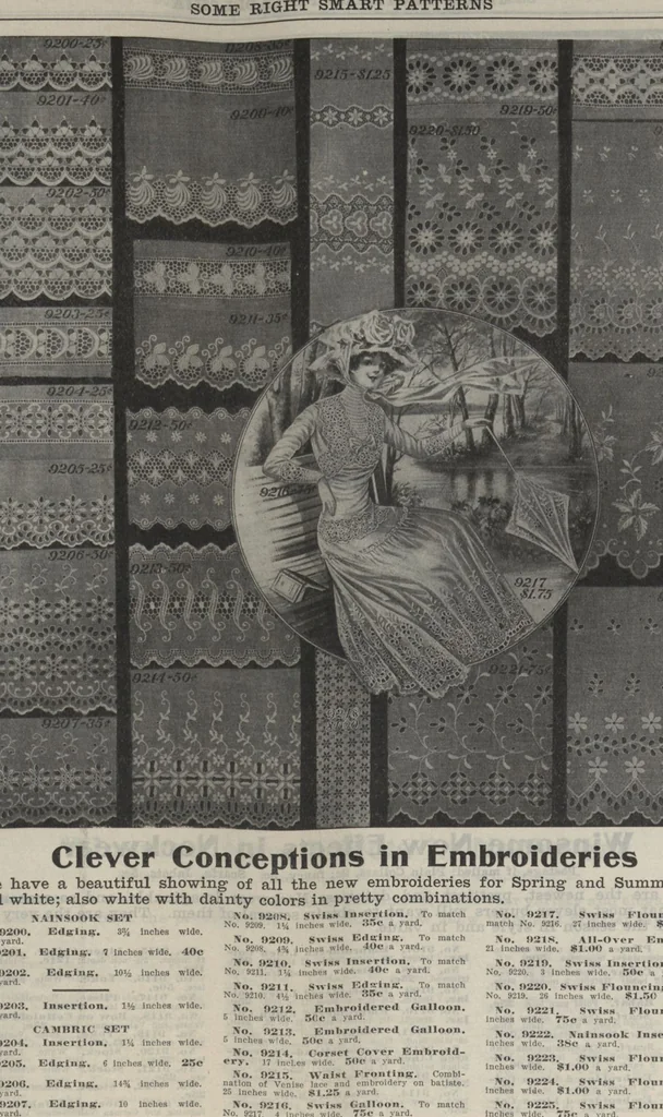 An illustration from The Gimbel book : Paris, London, and American styles, 1910, leaf 80