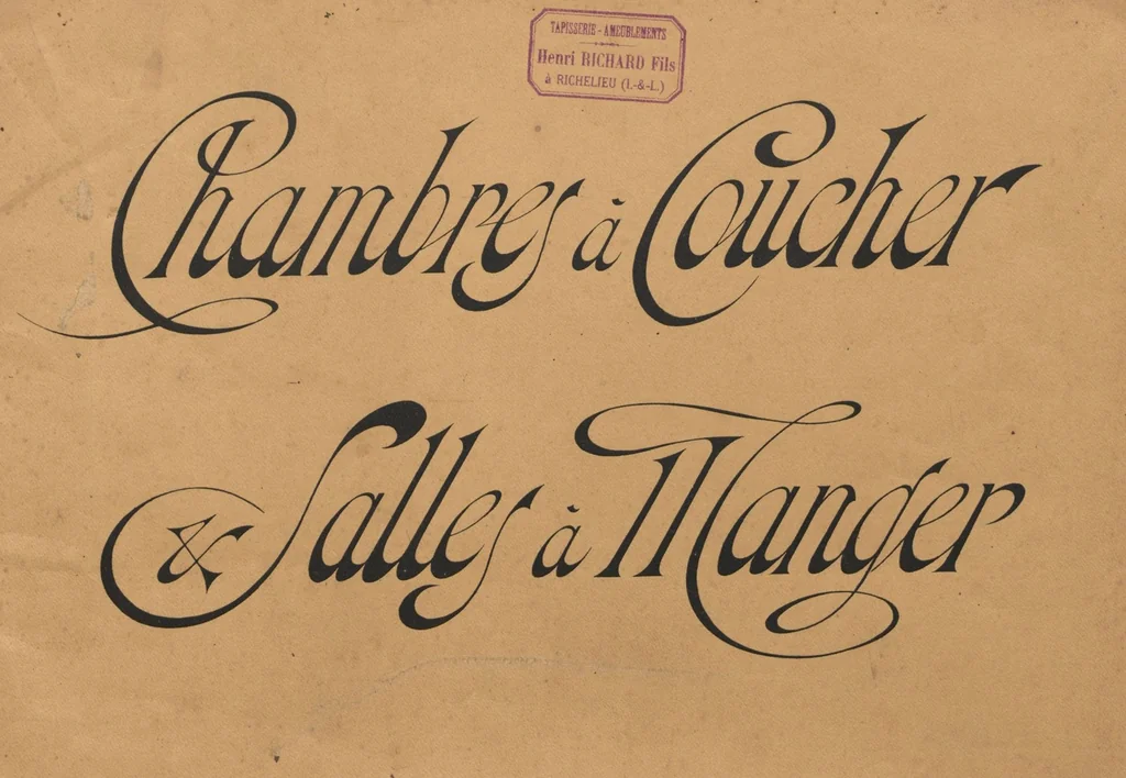 An illustration from Chambres à coucher & salles à manger / Maxime Clair, 1901, leaf 1