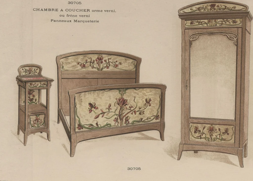 An illustration from Chambres à coucher & salles à manger / Maxime Clair, 1901, leaf 10