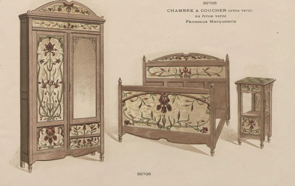An illustration from Chambres à coucher & salles à manger / Maxime Clair, 1901, leaf 11