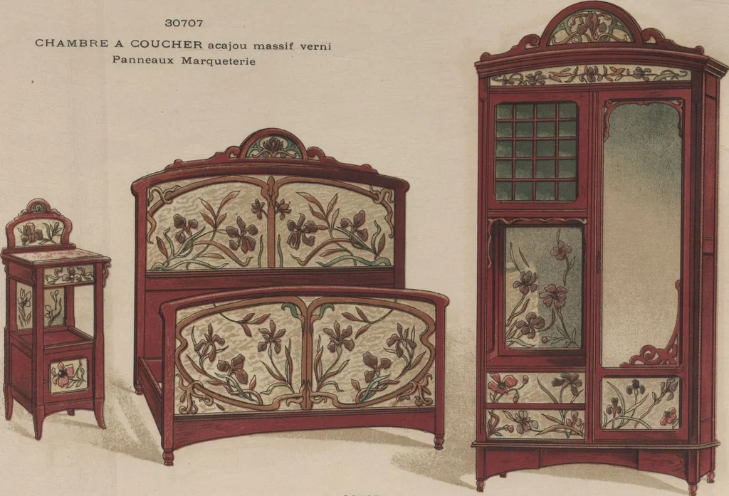 An illustration from Chambres à coucher & salles à manger / Maxime Clair, 1901, leaf 14