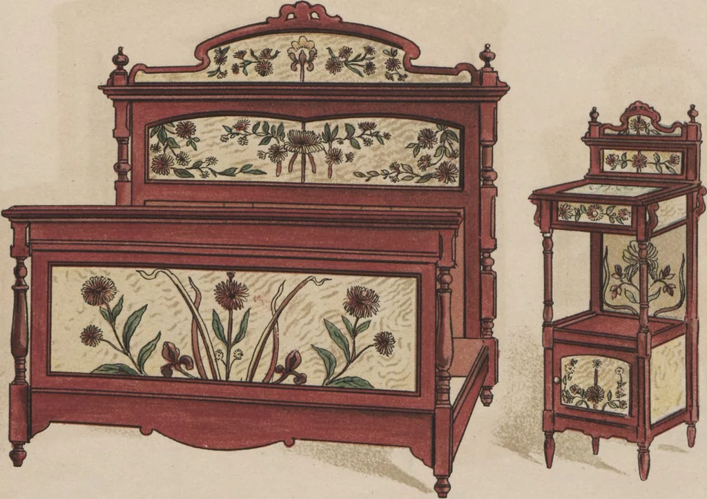 An illustration from Chambres à coucher & salles à manger / Maxime Clair, 1901, leaf 15