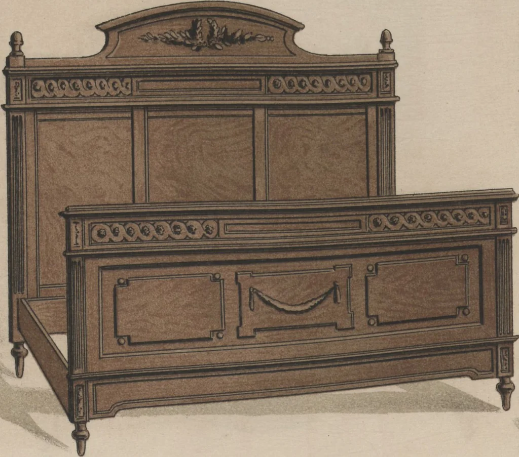An illustration from Chambres à coucher & salles à manger / Maxime Clair, 1901, leaf 16