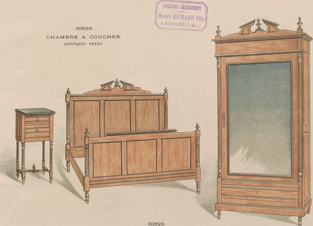 An illustration from Chambres à coucher & salles à manger / Maxime Clair, 1901, leaf 5