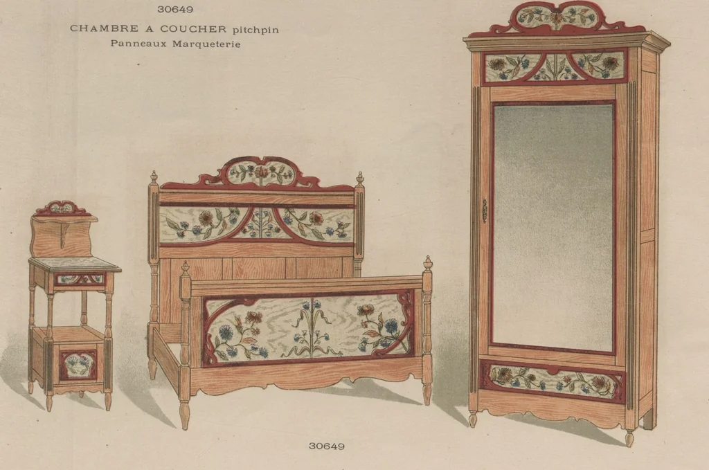 An illustration from Chambres à coucher & salles à manger / Maxime Clair, 1901, leaf 8