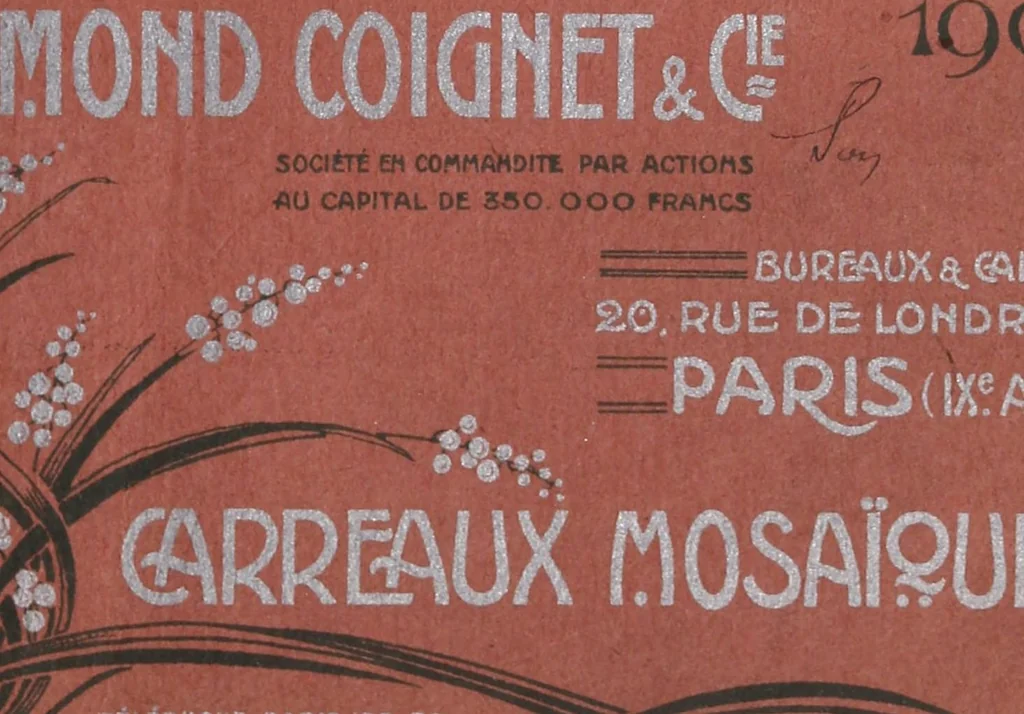 An illustration from Carreaux mosaïques, 1907, leaf 1