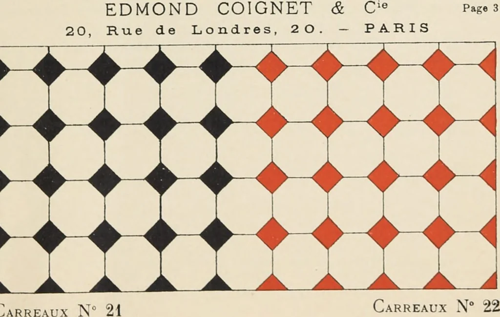 An illustration from Carreaux mosaïques, 1907, leaf 13