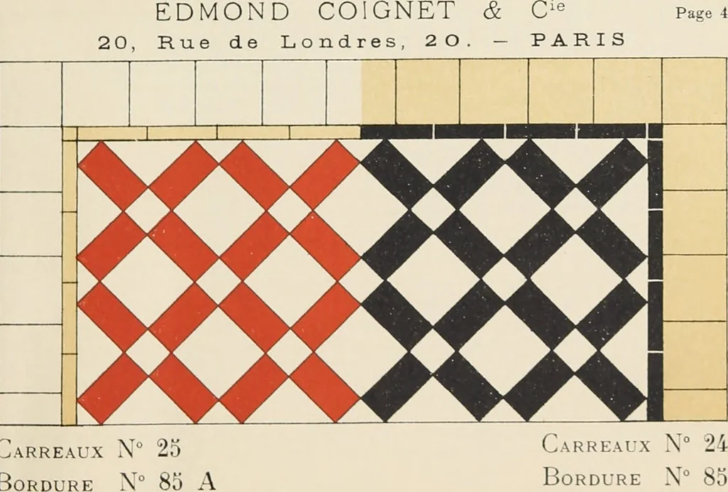 An illustration from Carreaux mosaïques, 1907, leaf 15