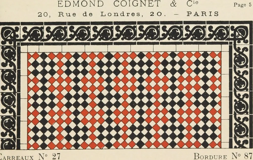 An illustration from Carreaux mosaïques, 1907, leaf 17