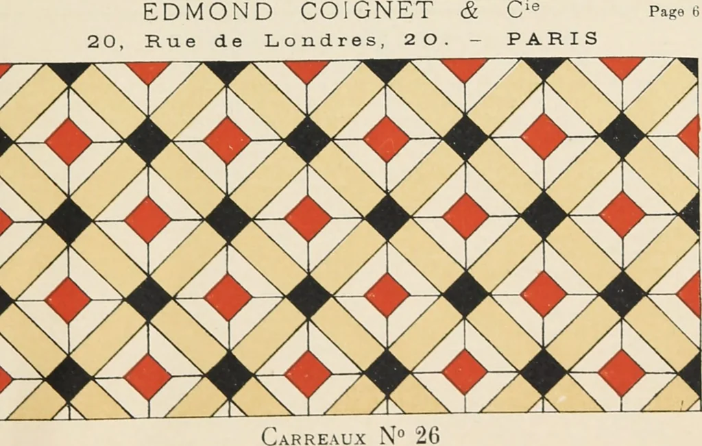 An illustration from Carreaux mosaïques, 1907, leaf 19