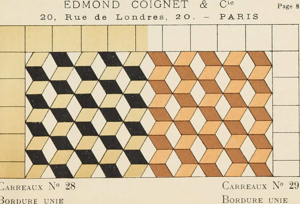 An illustration from Carreaux mosaïques, 1907, leaf 23