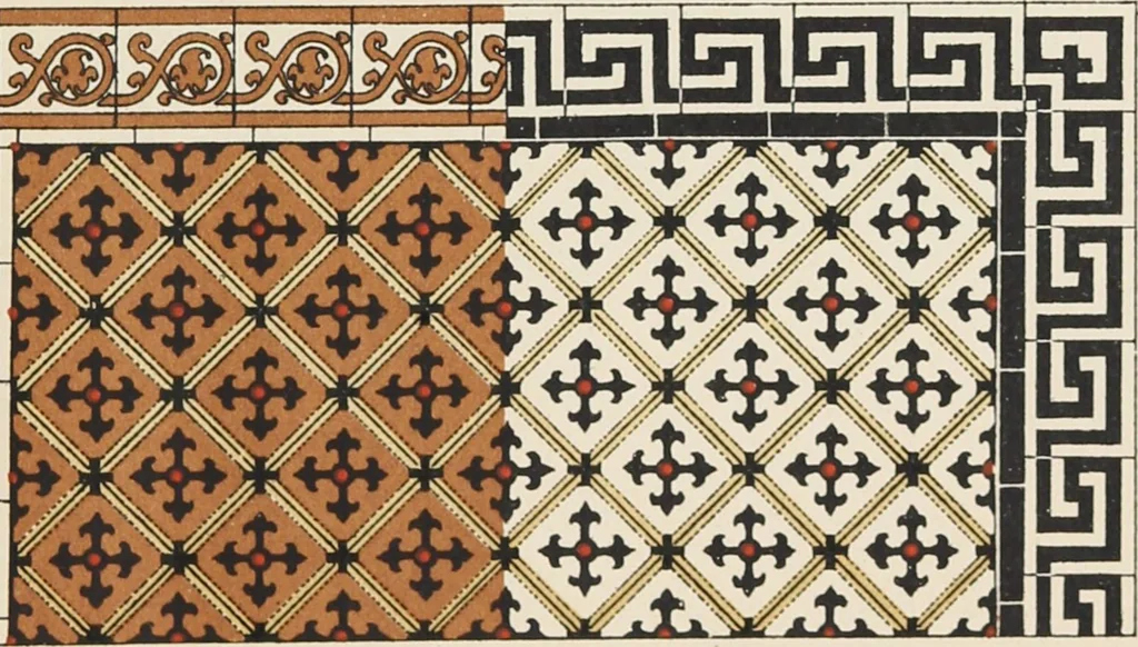 An illustration from Carreaux mosaïques, 1907, leaf 25