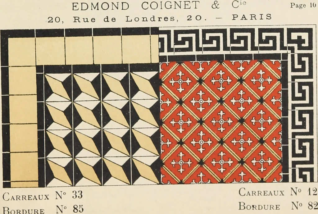 An illustration from Carreaux mosaïques, 1907, leaf 27