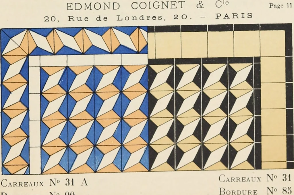 An illustration from Carreaux mosaïques, 1907, leaf 29