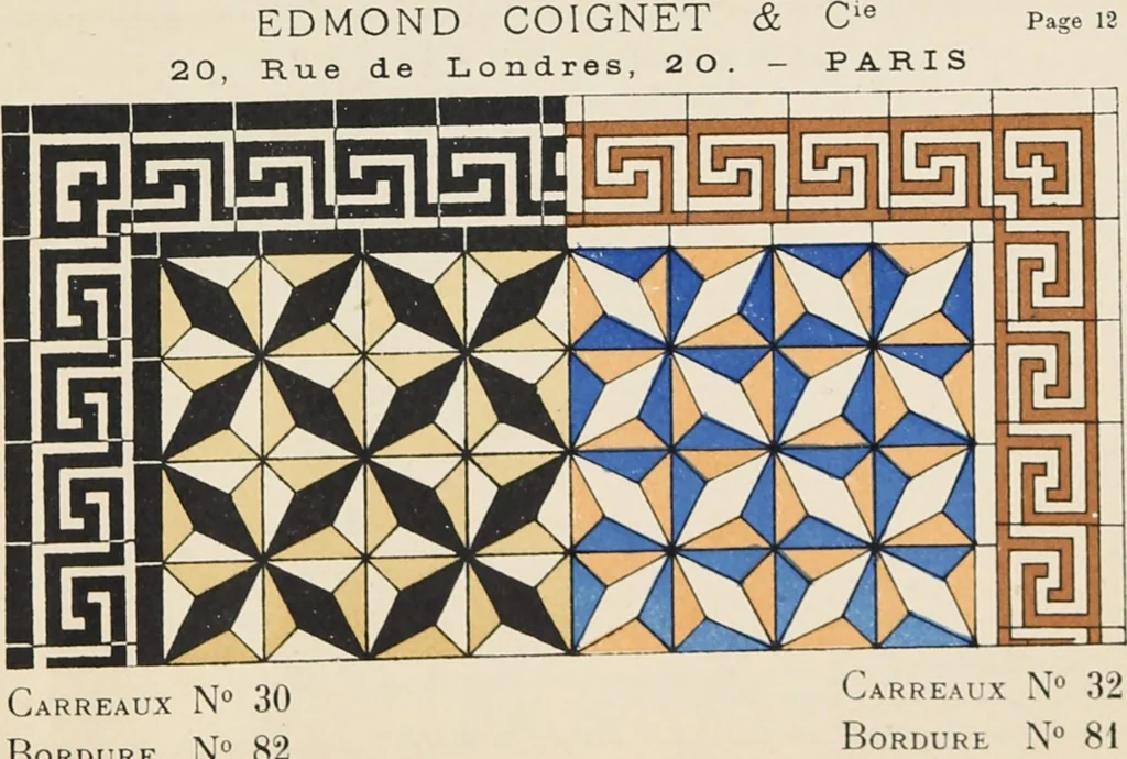 An illustration from Carreaux mosaïques, 1907, leaf 31