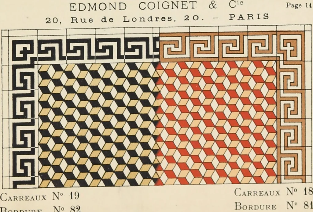 An illustration from Carreaux mosaïques, 1907, leaf 35