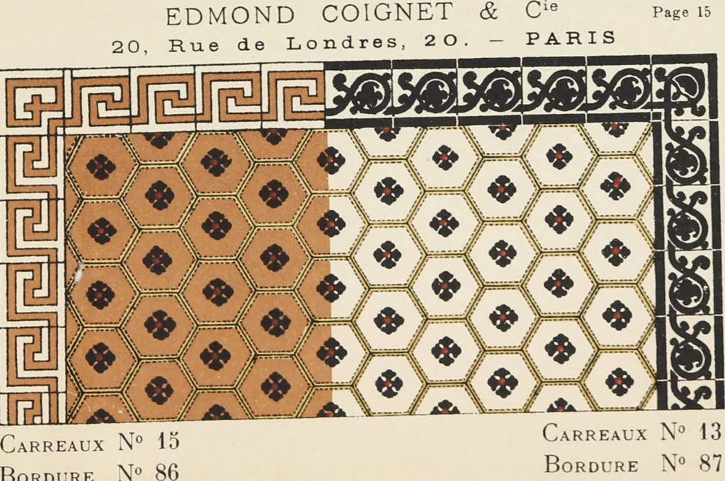 An illustration from Carreaux mosaïques, 1907, leaf 37