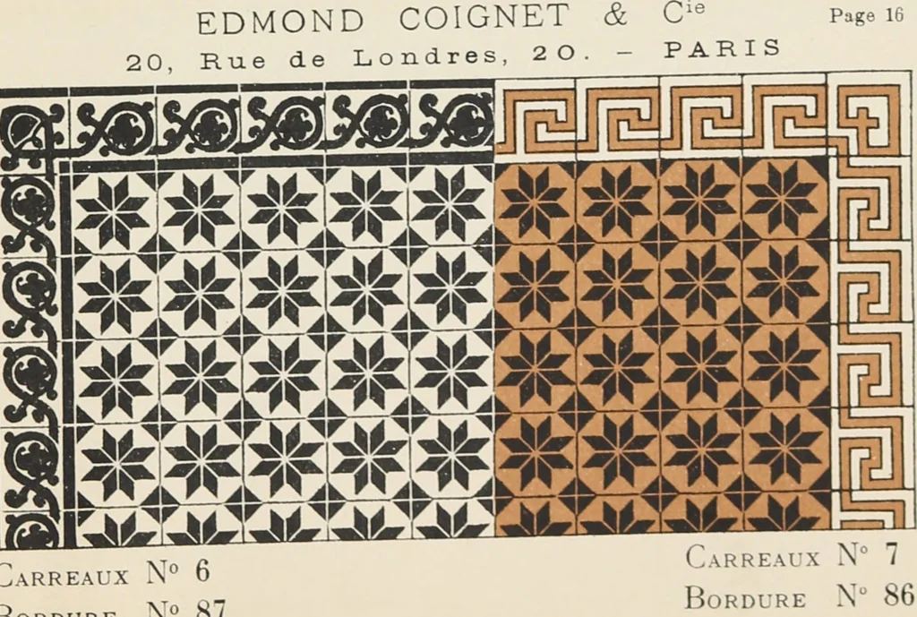 An illustration from Carreaux mosaïques, 1907, leaf 39