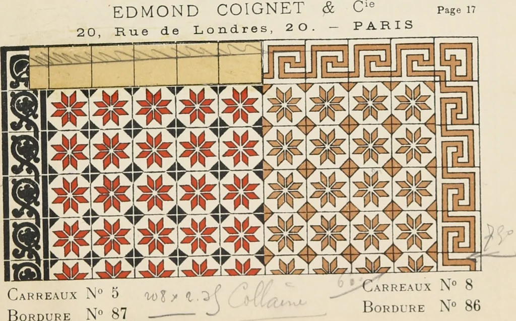 An illustration from Carreaux mosaïques, 1907, leaf 41