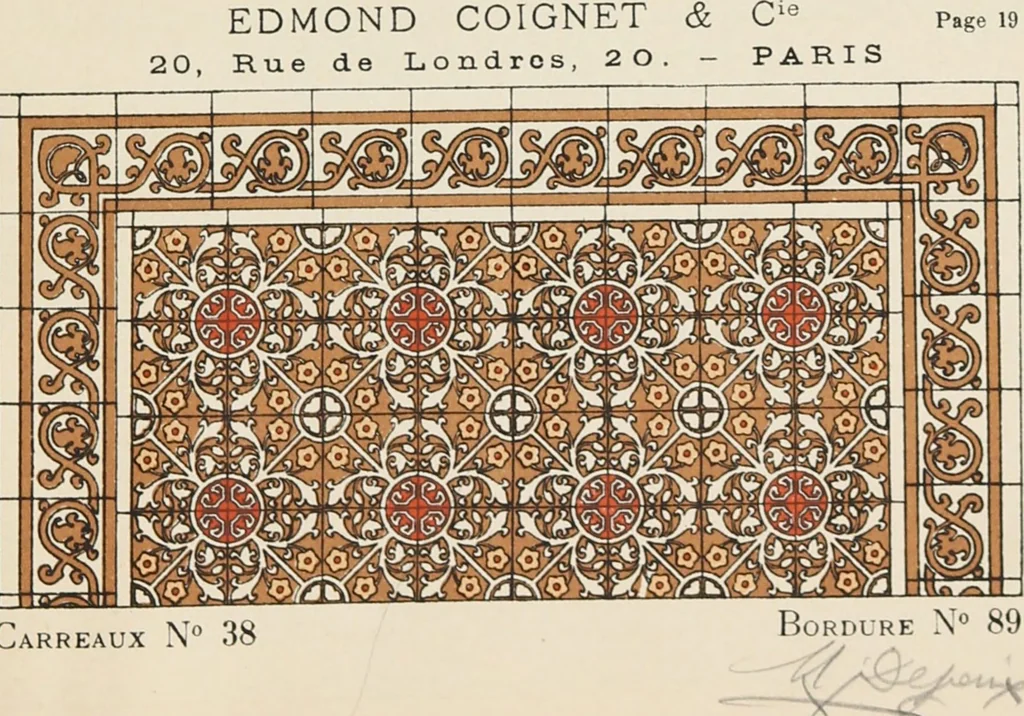 An illustration from Carreaux mosaïques, 1907, leaf 45