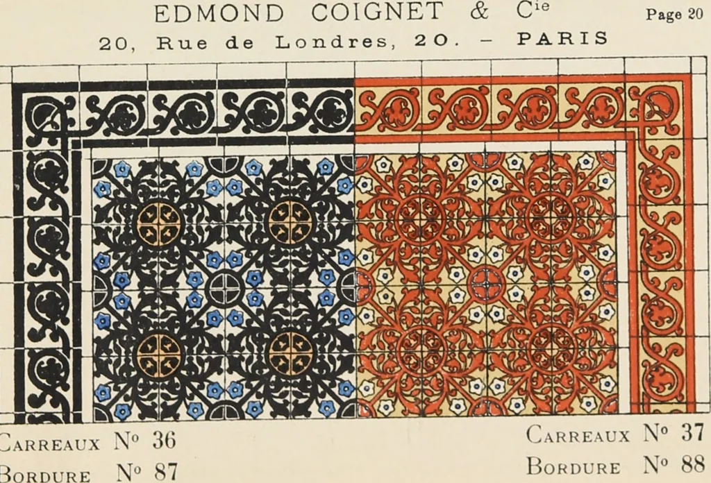 An illustration from Carreaux mosaïques, 1907, leaf 47