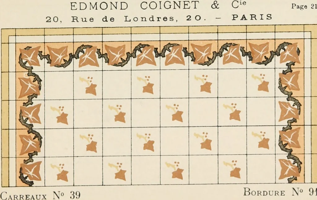 An illustration from Carreaux mosaïques, 1907, leaf 49
