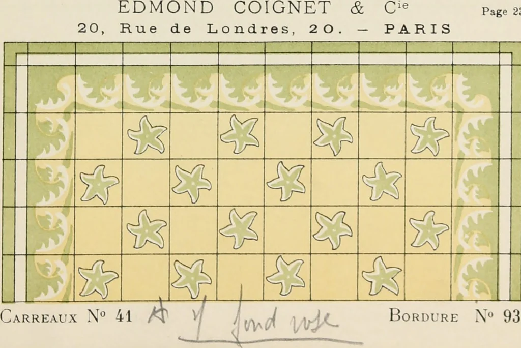 An illustration from Carreaux mosaïques, 1907, leaf 53