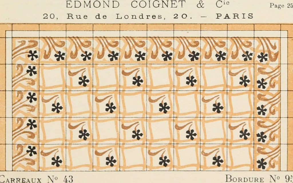 An illustration from Carreaux mosaïques, 1907, leaf 57