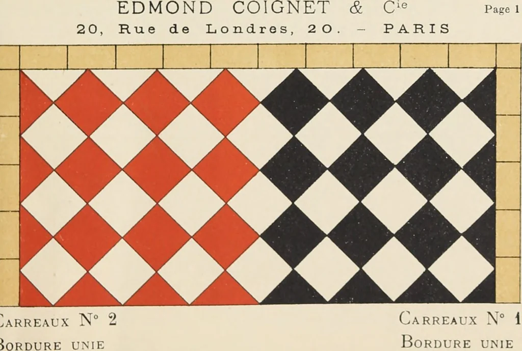 An illustration from Carreaux mosaïques, 1907, leaf 9