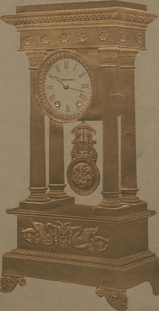 An illustration from Catalogue, 1906-1907, Sept. 1, 1906 / Seth Thomas Clock Company, 1906, leaf 1