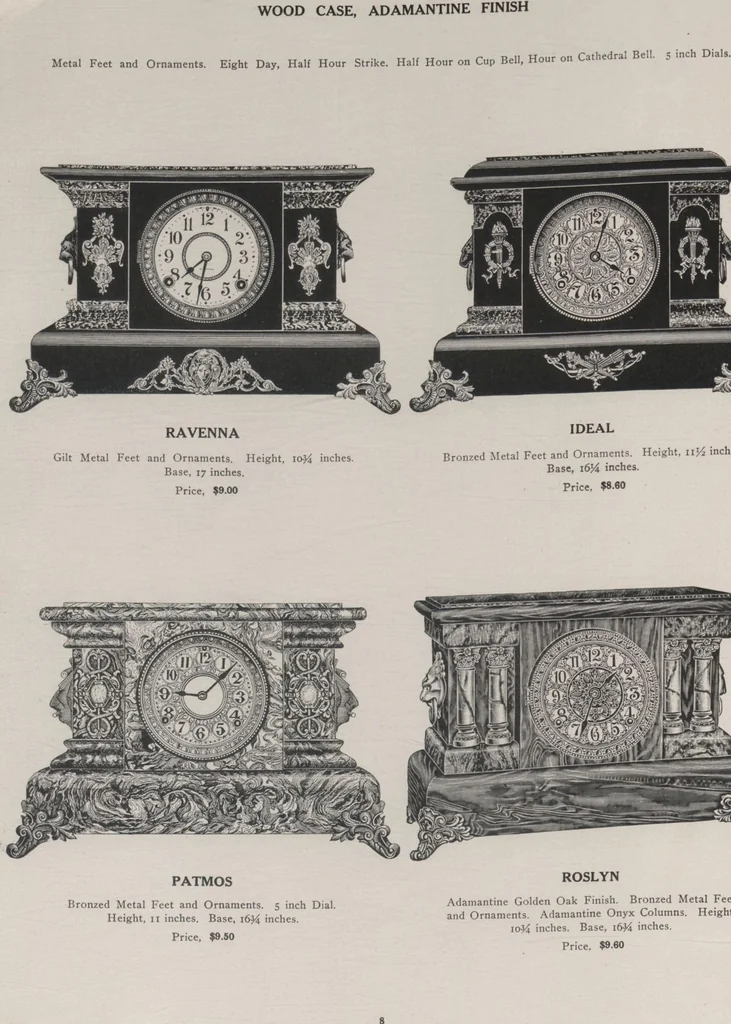 An illustration from Catalogue, 1906-1907, Sept. 1, 1906 / Seth Thomas Clock Company, 1906, leaf 10