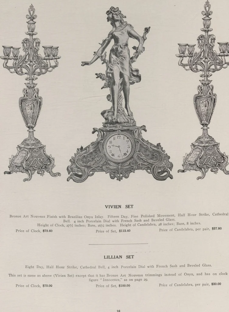 An illustration from Catalogue, 1906-1907, Sept. 1, 1906 / Seth Thomas Clock Company, 1906, leaf 18