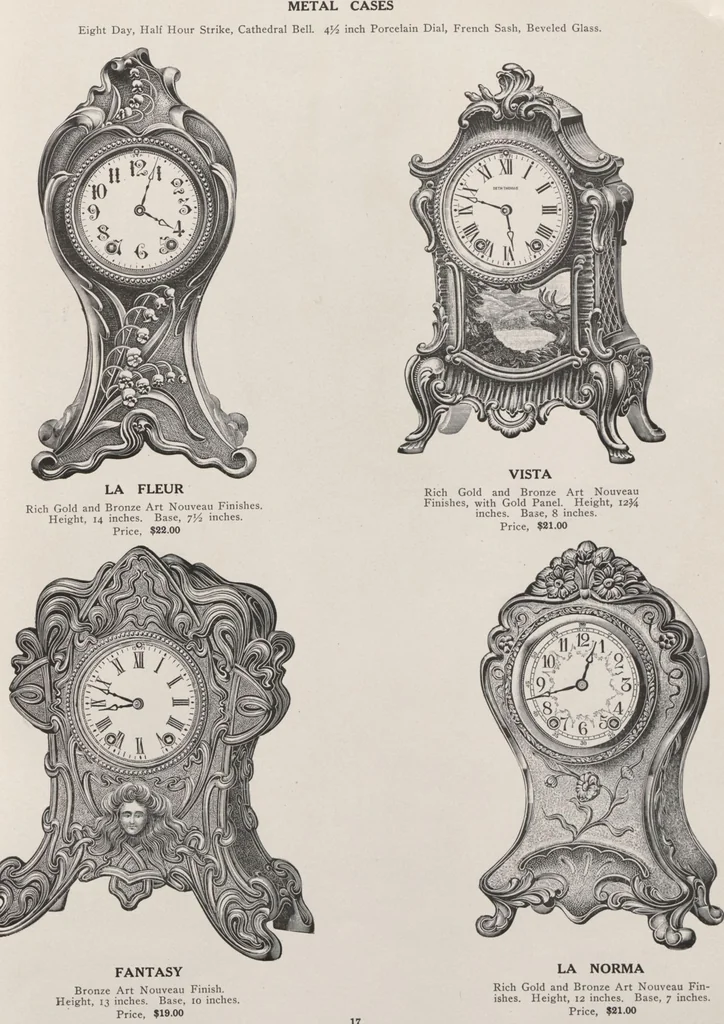 An illustration from Catalogue, 1906-1907, Sept. 1, 1906 / Seth Thomas Clock Company, 1906, leaf 19