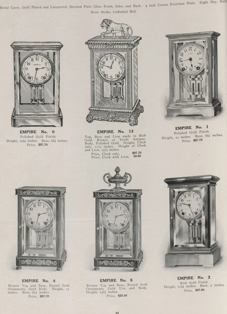 An illustration from Catalogue, 1906-1907, Sept. 1, 1906 / Seth Thomas Clock Company, 1906, leaf 36