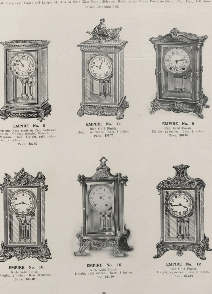 An illustration from Catalogue, 1906-1907, Sept. 1, 1906 / Seth Thomas Clock Company, 1906, leaf 37