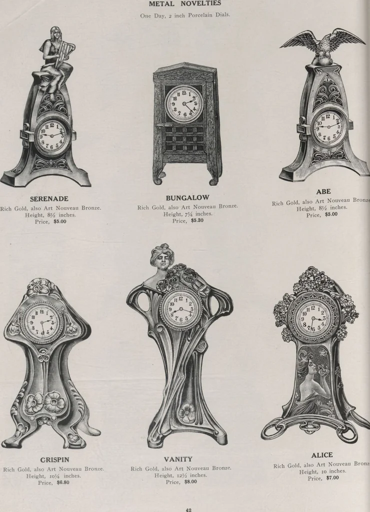 An illustration from Catalogue, 1906-1907, Sept. 1, 1906 / Seth Thomas Clock Company, 1906, leaf 44