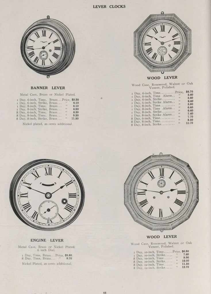 An illustration from Catalogue, 1906-1907, Sept. 1, 1906 / Seth Thomas Clock Company, 1906, leaf 46