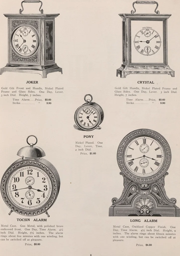 An illustration from Catalogue, 1906-1907, Sept. 1, 1906 / Seth Thomas Clock Company, 1906, leaf 5