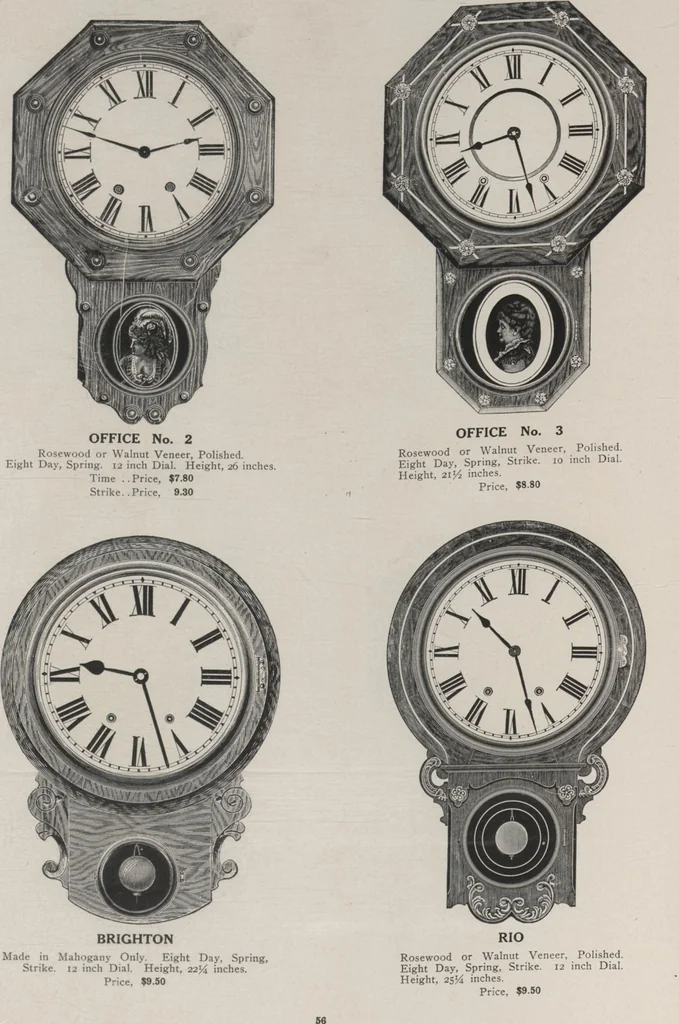 An illustration from Catalogue, 1906-1907, Sept. 1, 1906 / Seth Thomas Clock Company, 1906, leaf 58