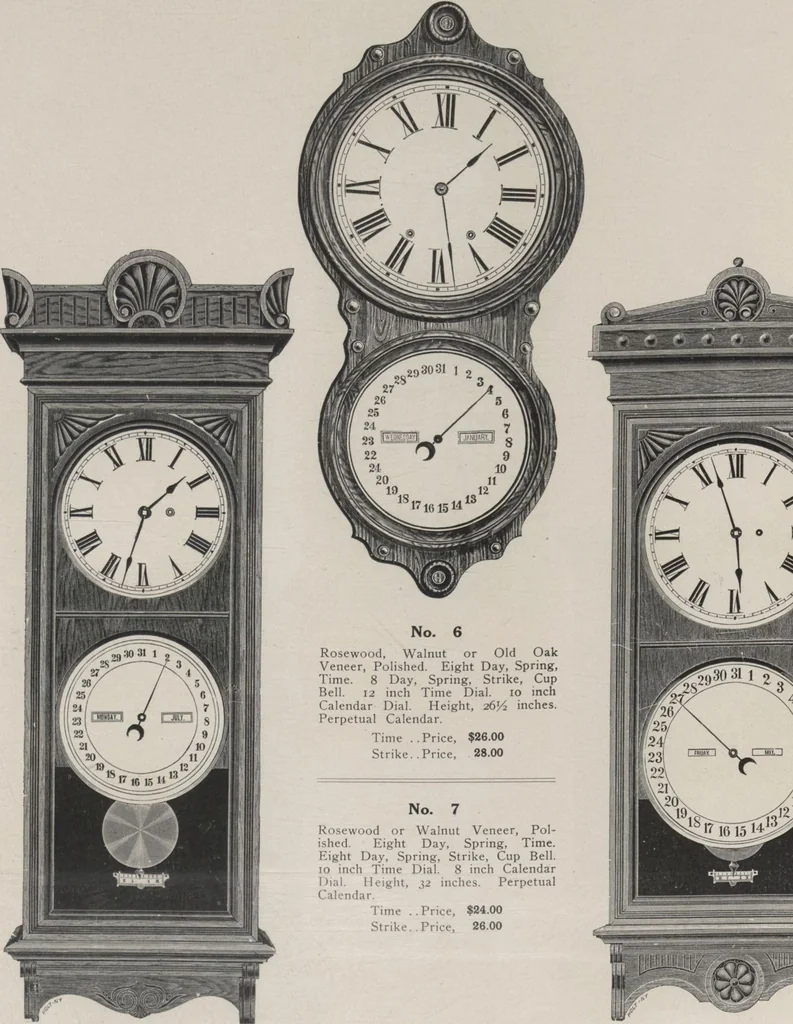 An illustration from Catalogue, 1906-1907, Sept. 1, 1906 / Seth Thomas Clock Company, 1906, leaf 64