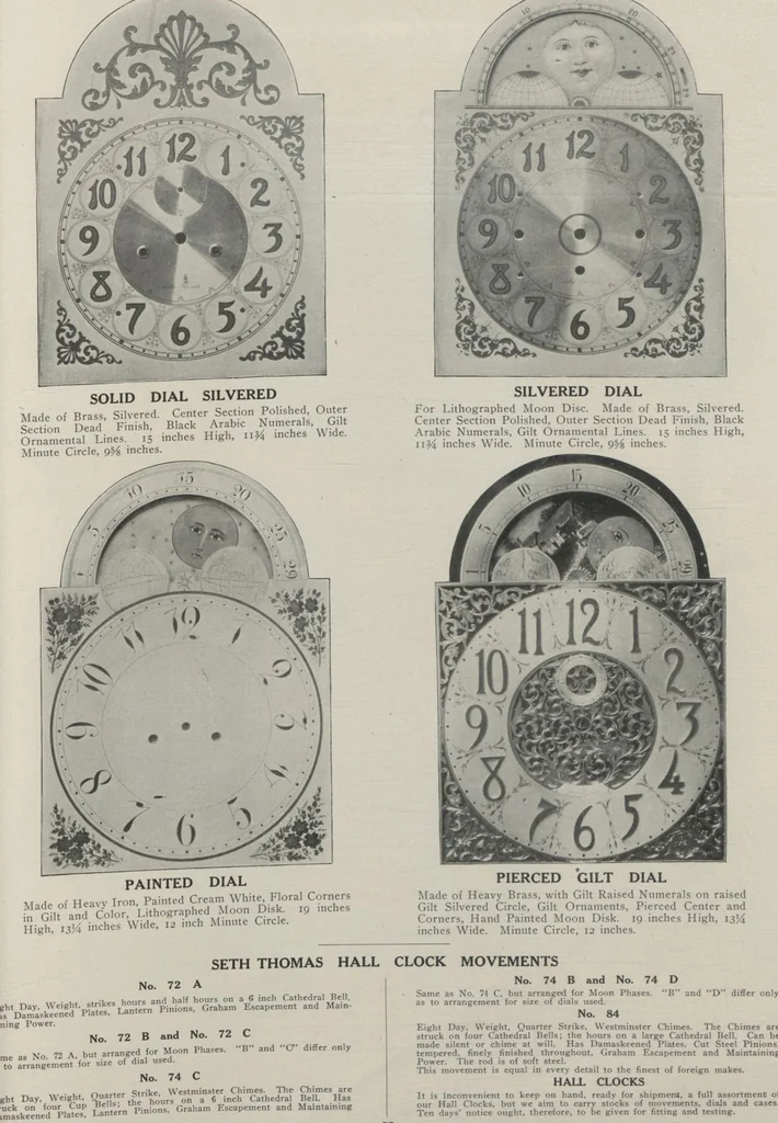 An illustration from Catalogue, 1906-1907, Sept. 1, 1906 / Seth Thomas Clock Company, 1906, leaf 77