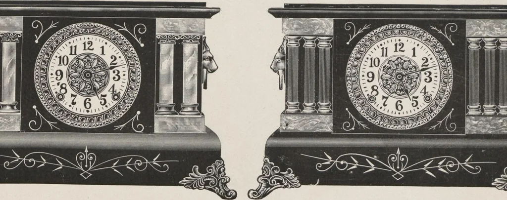 An illustration from Catalogue, 1906-1907, Sept. 1, 1906 / Seth Thomas Clock Company, 1906, leaf 9