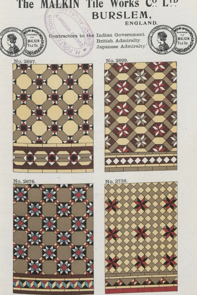 An illustration from The Malkin Tile Works Co. Ltd, 1900, leaf 13