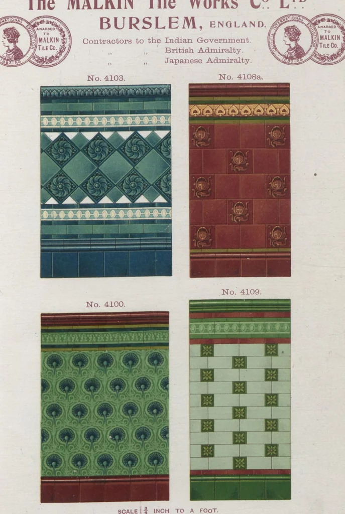 An illustration from The Malkin Tile Works Co. Ltd, 1900, leaf 21