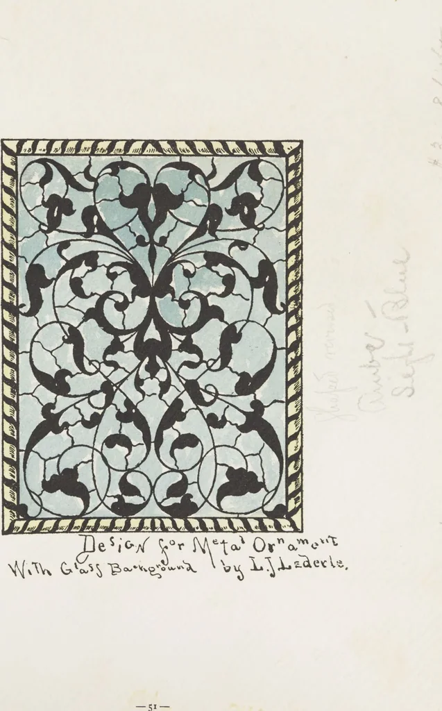 An illustration from Belcher Mosaic Glass Co. : [catalog], 1886, leaf 105