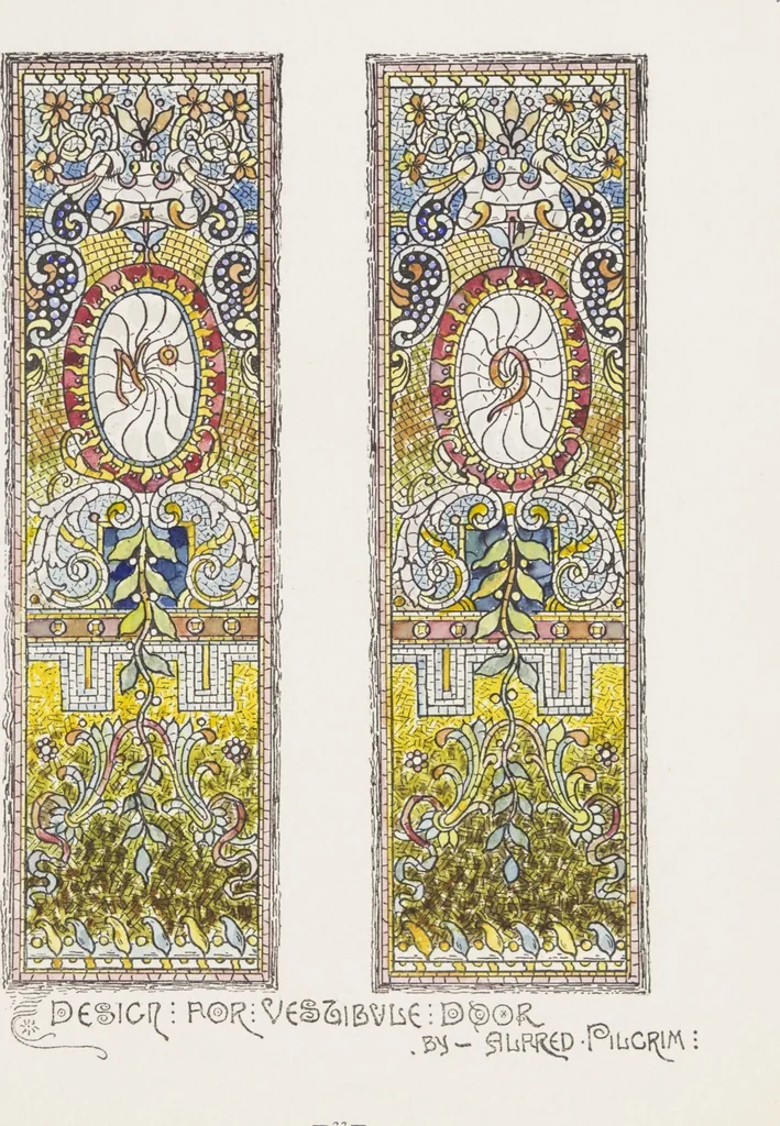 An illustration from Belcher Mosaic Glass Co. : [catalog], 1886, leaf 49
