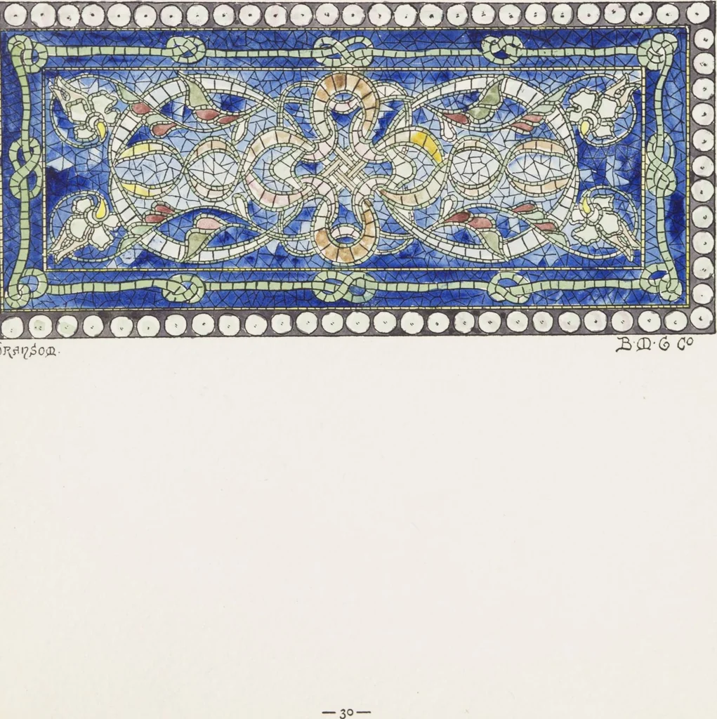An illustration from Belcher Mosaic Glass Co. : [catalog], 1886, leaf 63